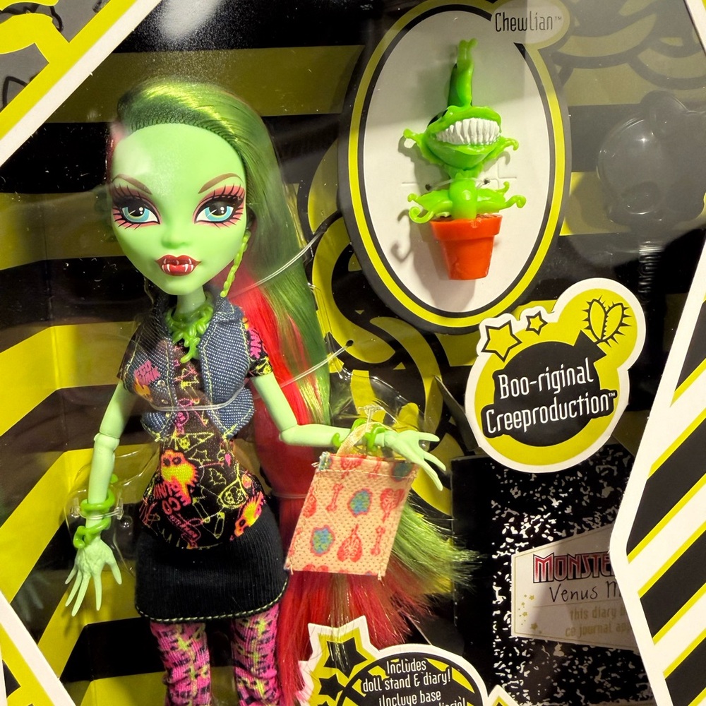 Monster high Creeproduction. Venus Mcflytrap Wave 4 NIB 2026 IN HAND